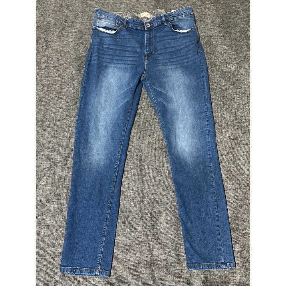 Weatherproof Vintage‎ Men's Skinny Fit Blue Jeans Size 38X32